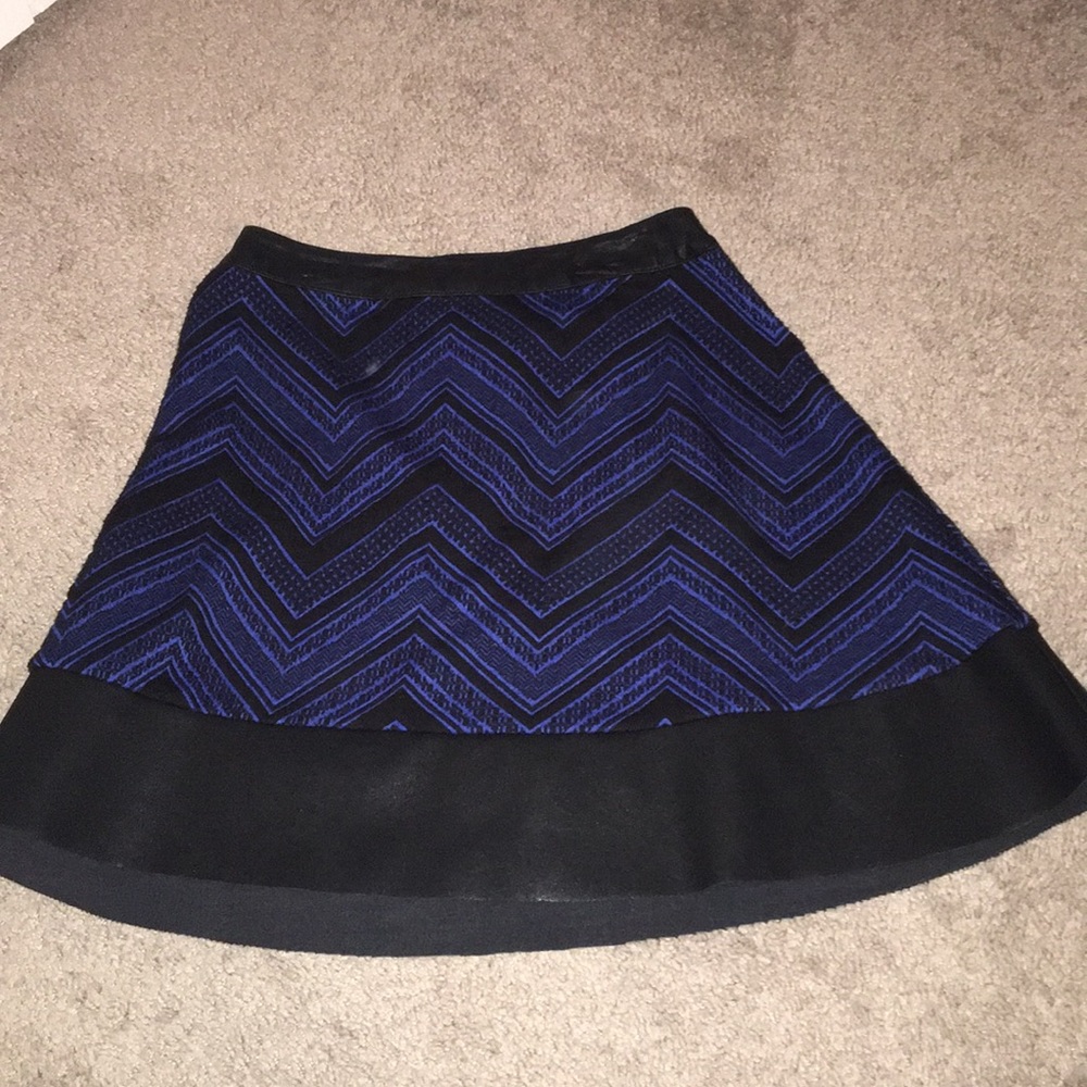 Blue and black skirt
